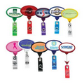 Jumbo Oval Translucent Retractable Badge Reel (Chroma Digital Direct Print)